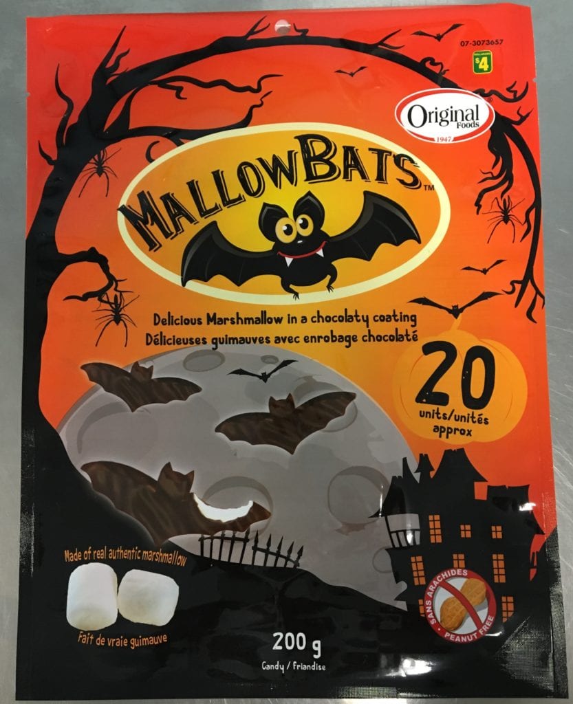 Food Recall Warning – Allergen (milk) – Original Foods brand MallowBats and M’allows