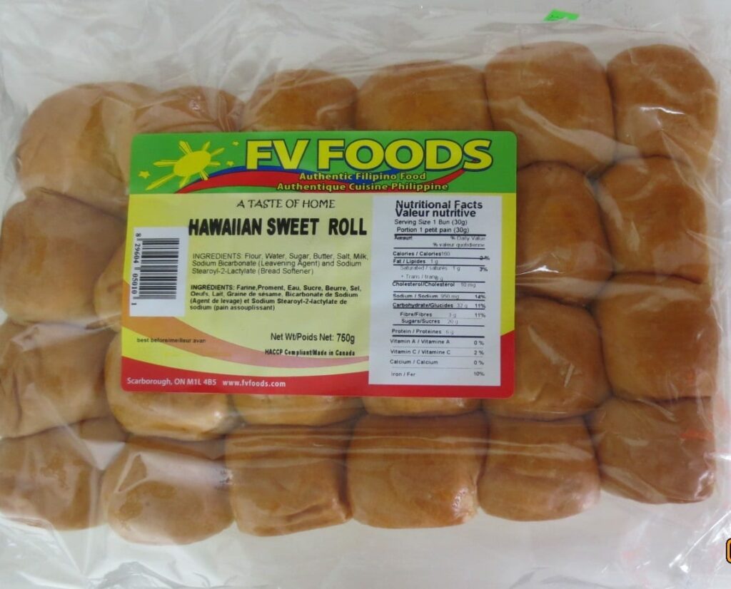 Food Recall Warning – Allergen (egg) – FV Foods brand Hawaiian Sweet Roll