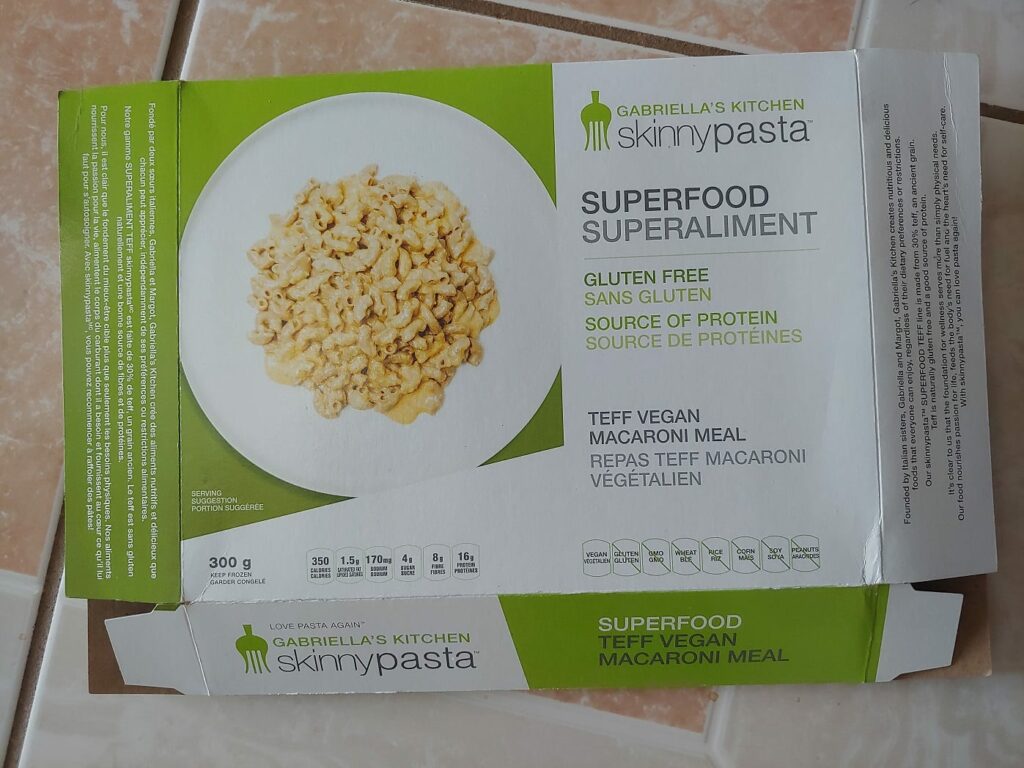 Food Recall Warning – Allergen (milk) – Gabriella’s Kitchen Skinny Pasta brand Teff Vegan Macaroni Meal