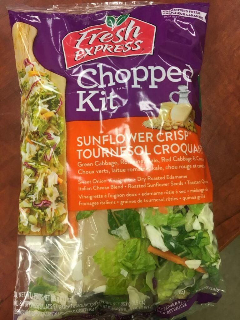 Food Recall Warning (E. coli O157:H7) –  Fresh Express brand Sunflower Crisp Chopped Kit