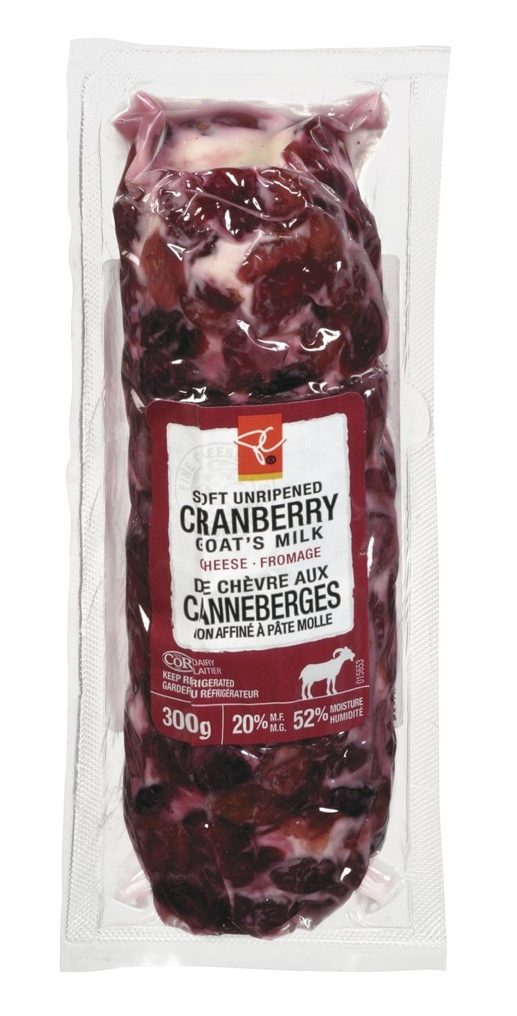 Food Recall Warning (plastic) PC brand Cranberry Goat's Milk Cheese