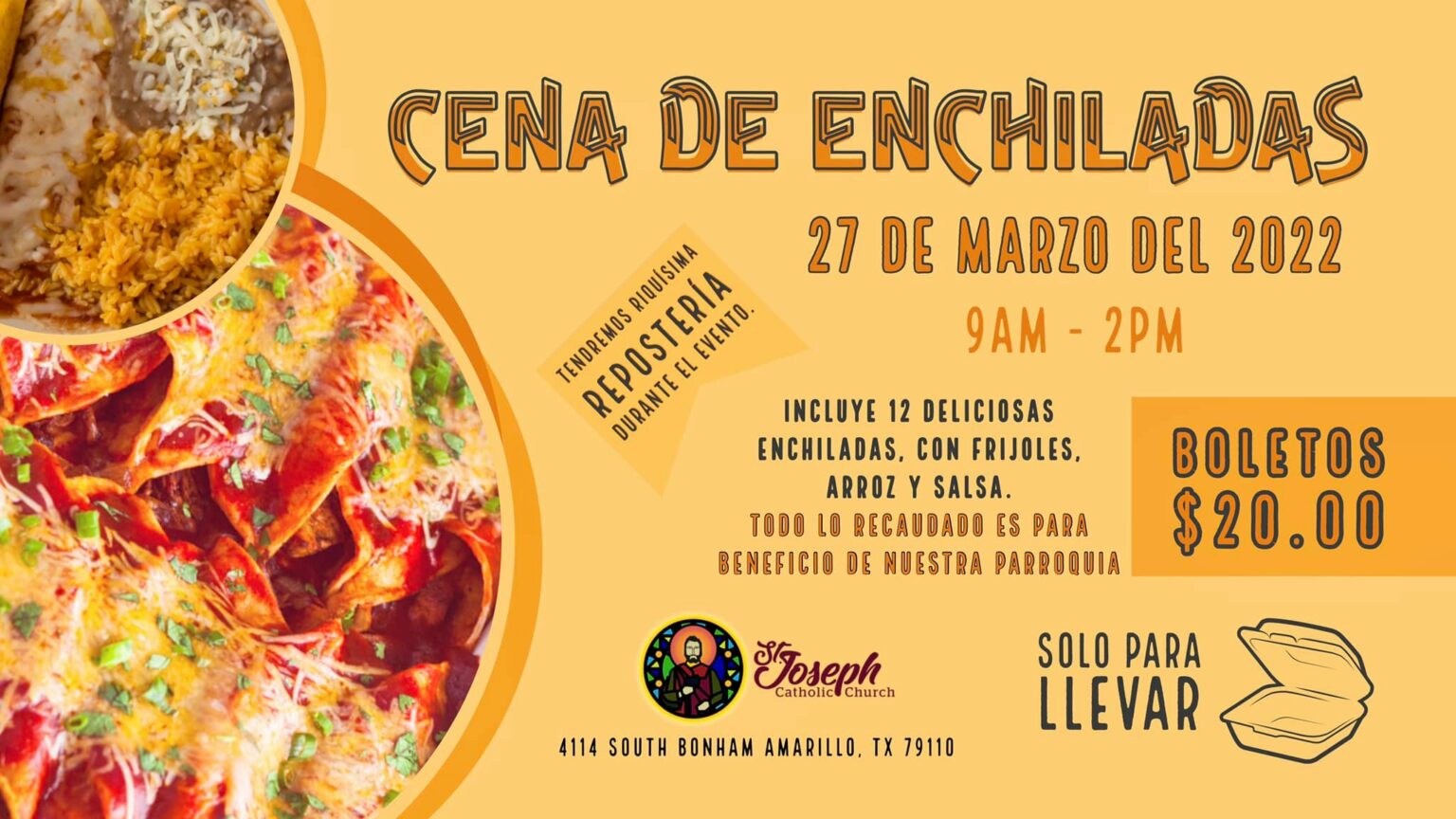 Saint Joseph of Amarillo Fundraiser-Gone-Wrong:  Enchilada Dinners Believed to have been Contaminated with Salmonella