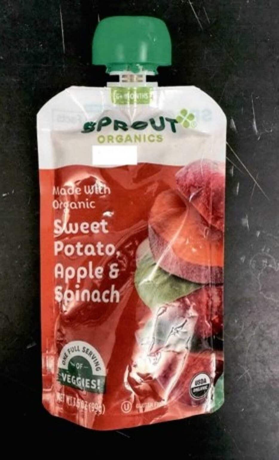 Lead Contamination Forces Recall of Sprout Organics Brand Sweet Potato Apple and Spinach Pouches